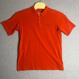 Columbia Men's Orange Omni-Wick Advanced Evaporation Polo Shirt‎ Size Medium
